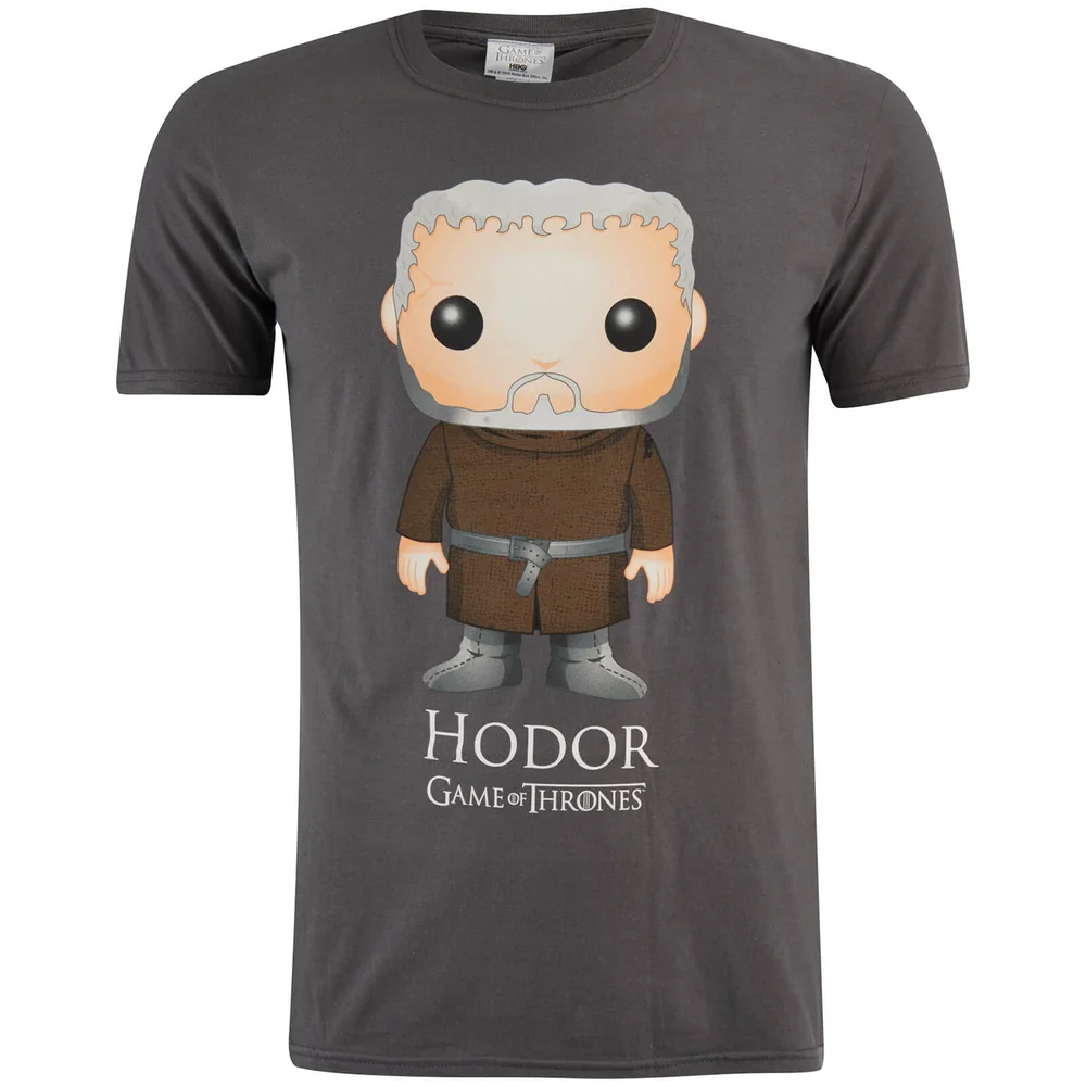T-Shirt Homme Game of Thrones Hodor Funko - Gris - S - Gris Image 1
