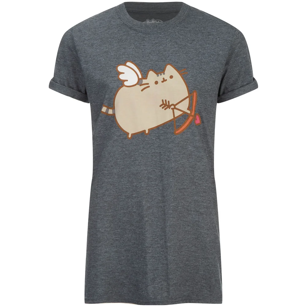 T-shirt Femme Pusheen Love Cat - Gris - UK 8 - Gris Image 1