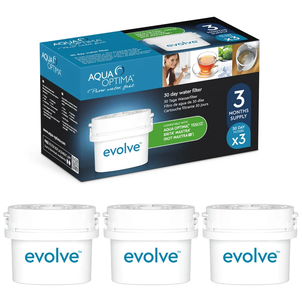 Filtre Evolve Aqua Optima, 3 Packs (3-6 Mois) Image 1
