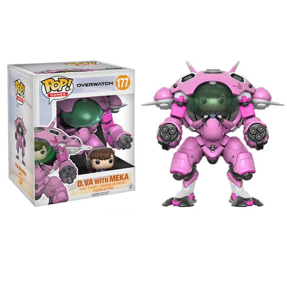 Figurine Pop! Overwatch D.Va avec Meka 15 cm Image 1