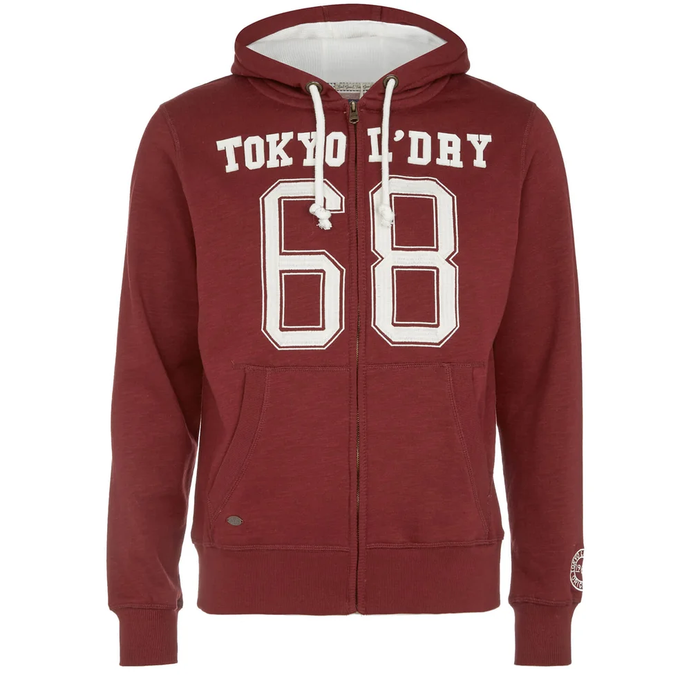 Sweat à Capuche Homme Fermeture Éclair Goodlow Tokyo Laundry - Rouge - S - Burgundy Image 1