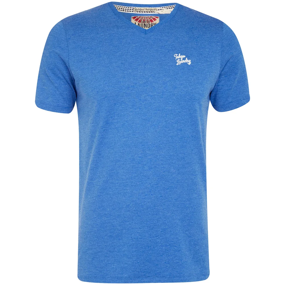 T-Shirt Homme Essential Col V Tokyo Laundry -Bleu - S - Bleu Image 1