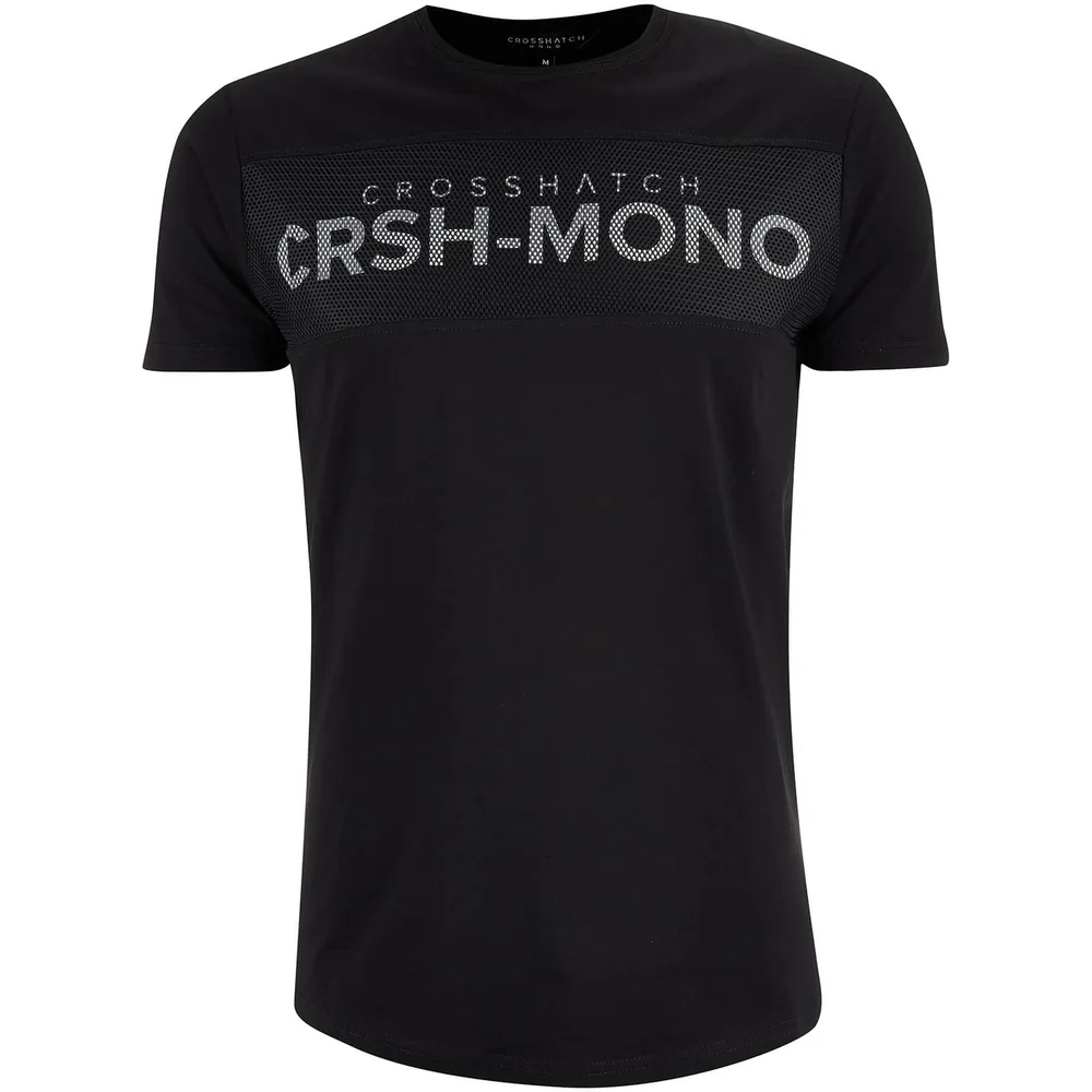 T-Shirt Homme Maffle Crosshatch -Noir - S - Noir Image 1