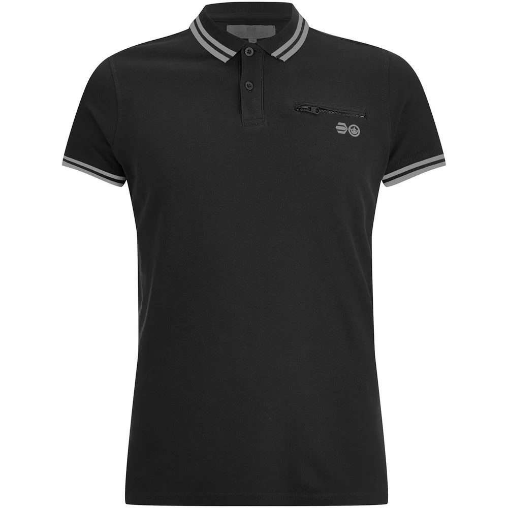 Polo Homme Crazer Crosshatch - Noir - S - Noir Image 1
