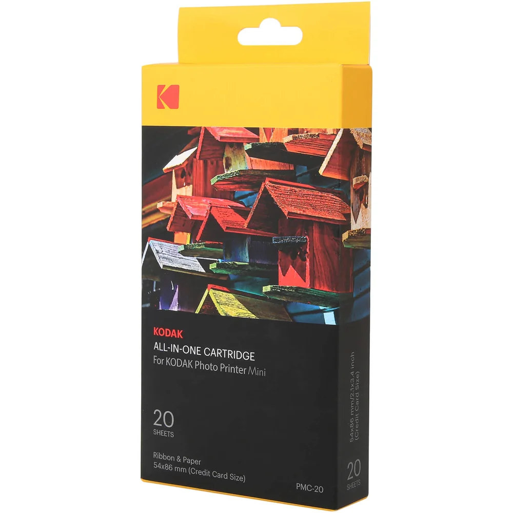 20 Papiers Photo + Cartouche pour Imprimante Kodak Mini Image 1
