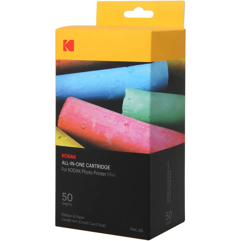 50 Papiers Photo + Cartouche pour Imprimante Kodak Mini Image 1