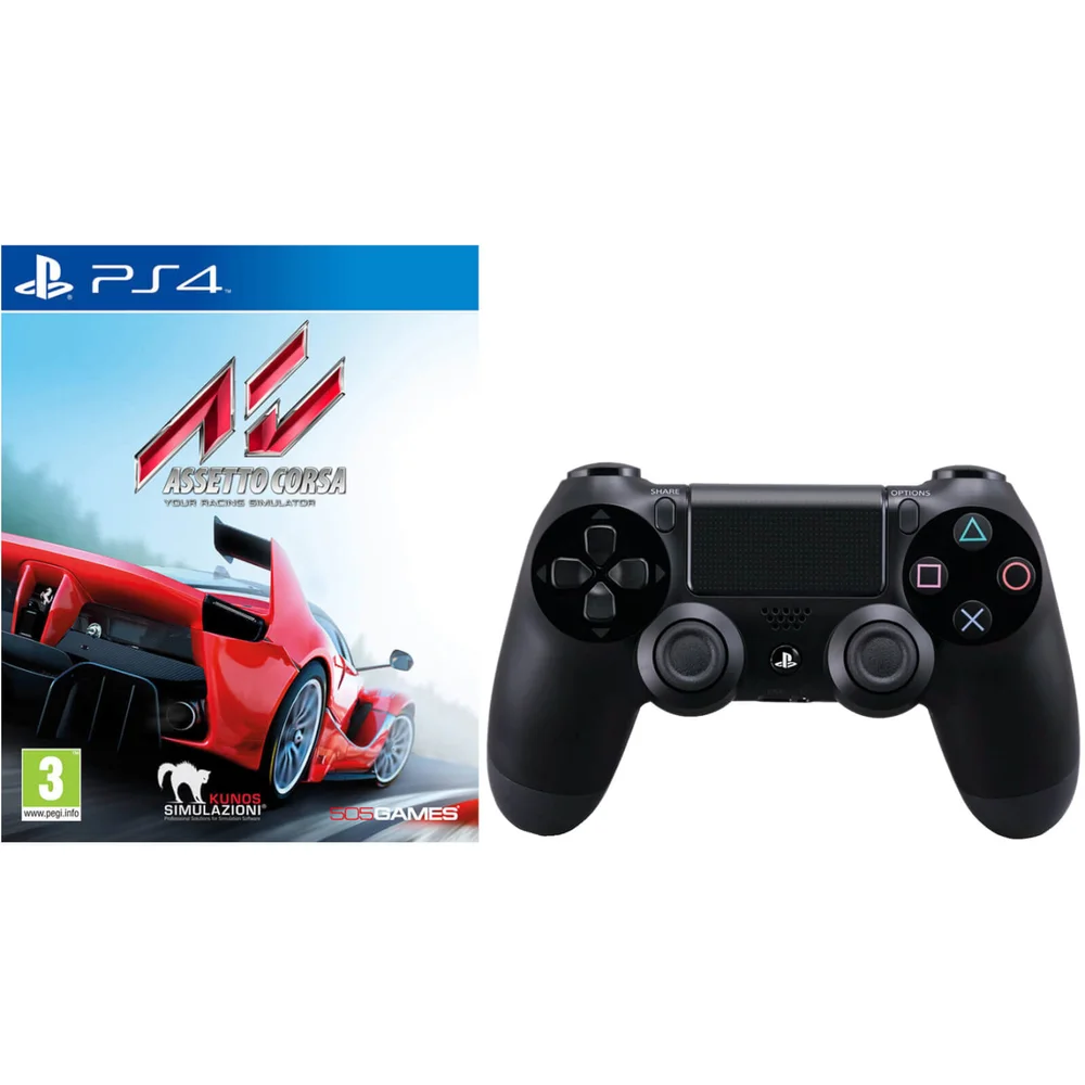 Manette DualShock 4 Assetto Corsa avec Sony PlayStation 4 -Noir Image 1