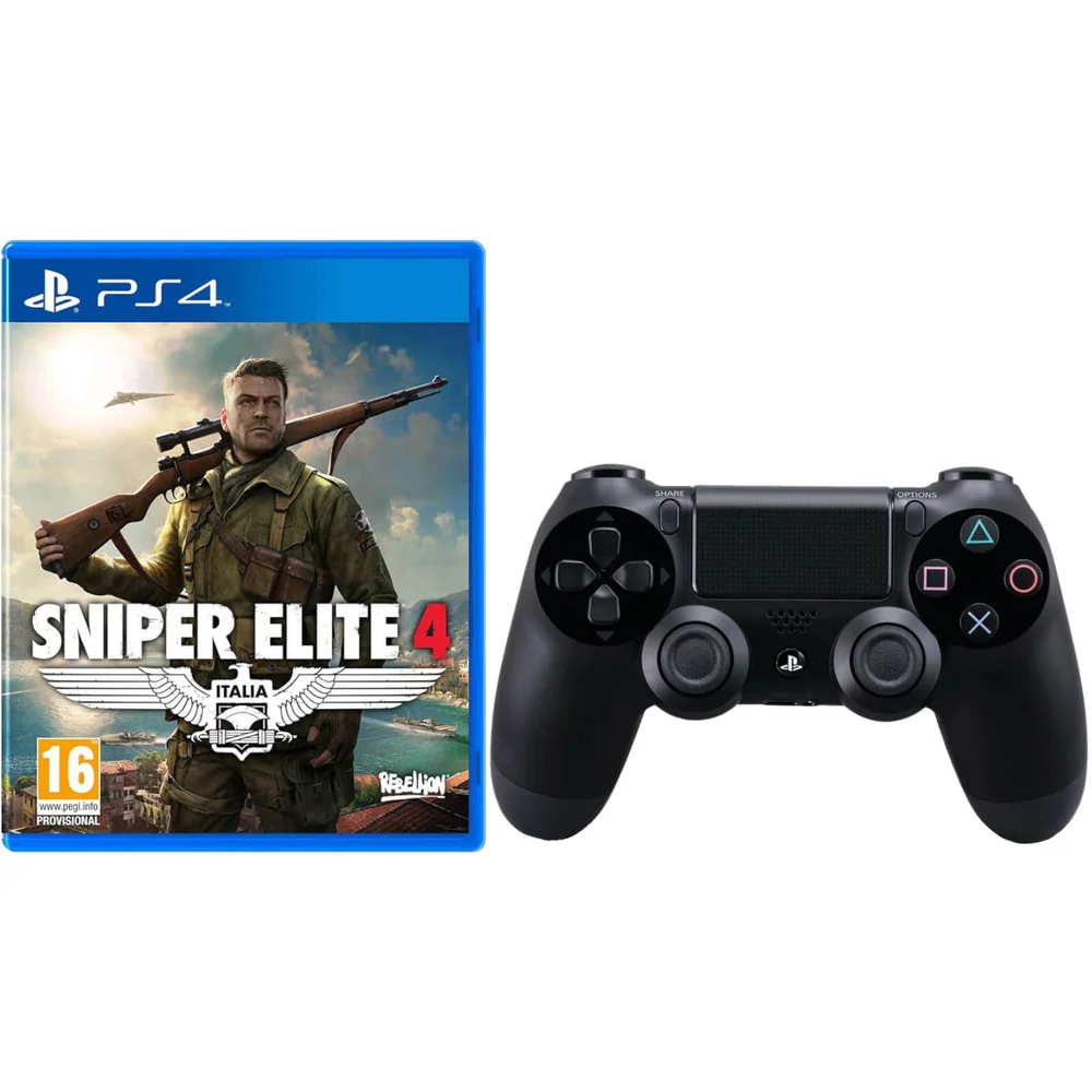 Manette DualShock 4 Sniper Elite 4 avec Sony PlayStation 4 -Noir Image 1