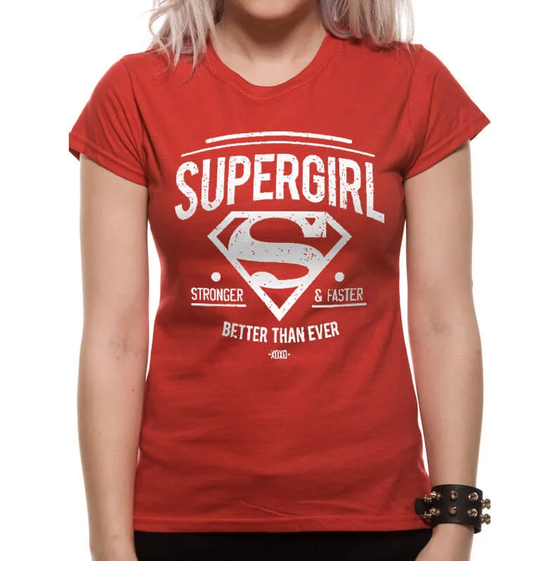 T-shirt Femme Supergirl Better Than Ever DC Comics - Rouge - S - Rouge Image 1