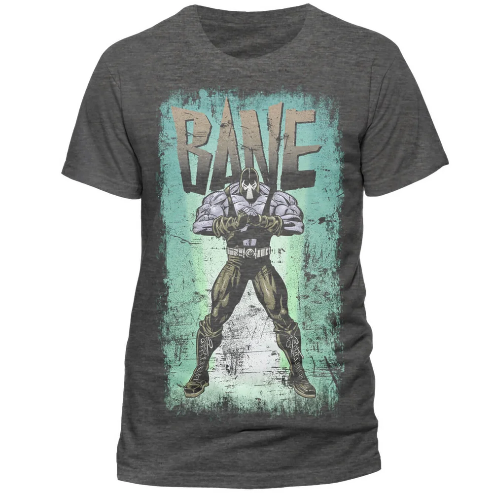 T-Shirt Homme DC Comics Batman Logo Authentique - Gris - S - Gris Image 1