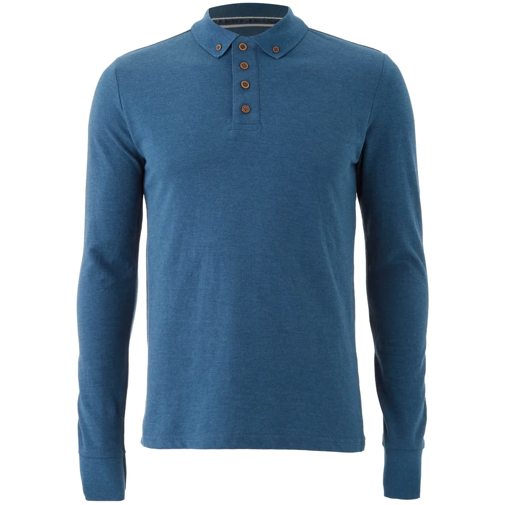 Polo Homme Homme Brave Soul Lincoln - Bleu Chiné - S - Bleu Image 1