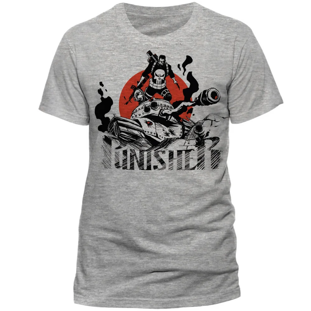 T-Shirt Marvel Comics The Punisher -Gris - S - Gris Image 1