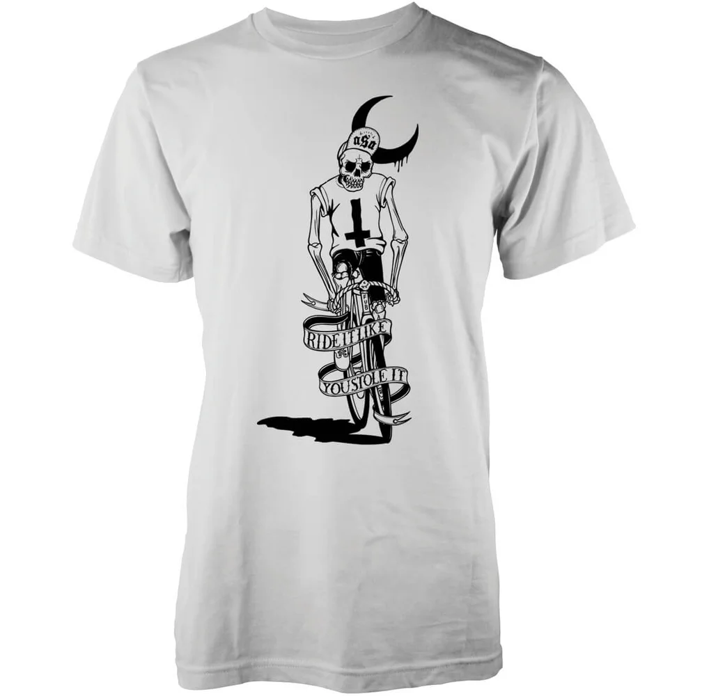 T-Shirt Homme Ride It Like You Stole It Abandon Ship -Blanc - S - Blanc Image 1