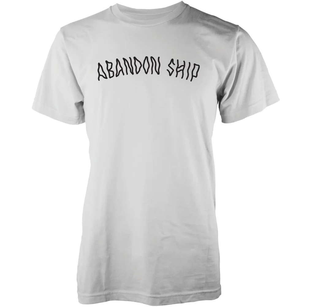 T-Shirt Homme Logo Abandon Ship -Blanc - S - Blanc Image 1