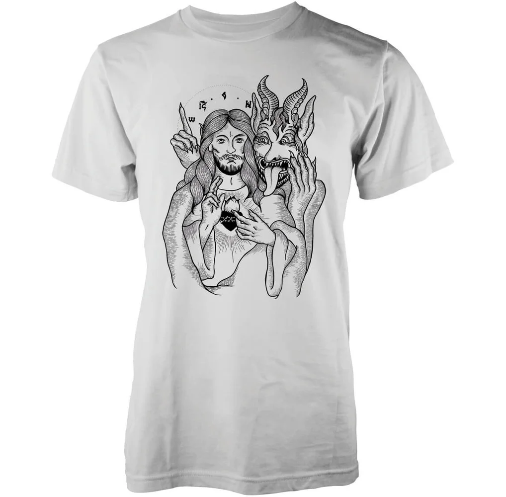 T-Shirt Homme Jésus et le Diable Abandon Ship -Blanc - S - Blanc Image 1