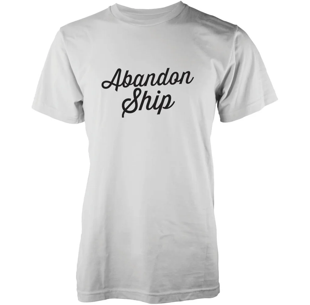 T-Shirt Homme Logo Classique Abandon Ship - Blanc - S - Blanc Image 1