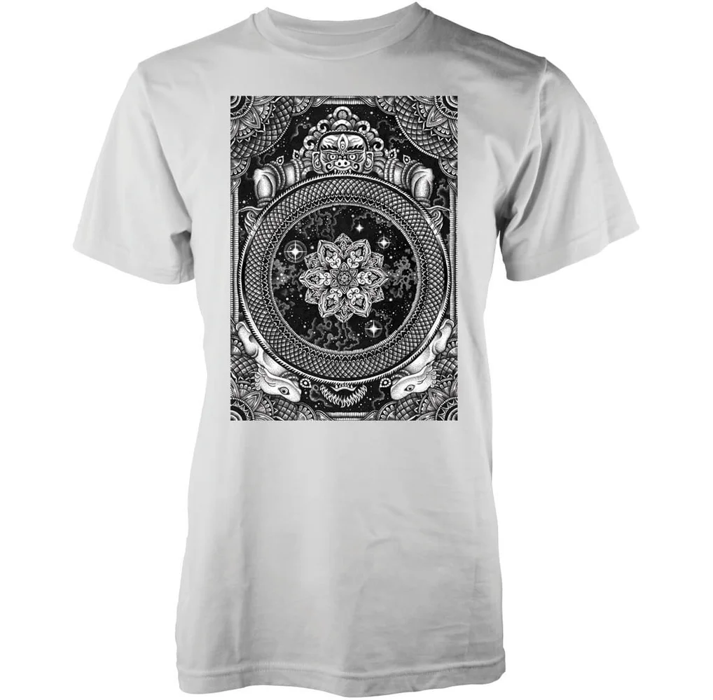 T-Shirt Homme Jen X Mandala Abandon Ship -Blanc - S - Noir Image 1