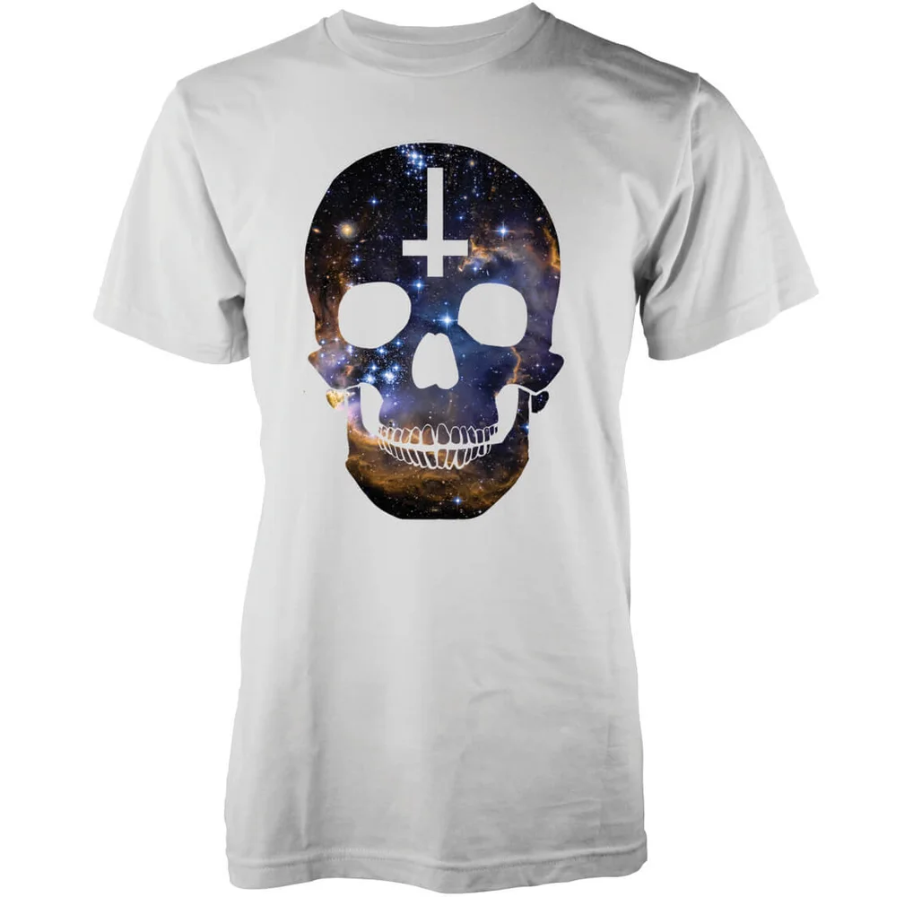 T-Shirt Homme Crâne Galaxie Abandon Ship - Blanc - S - Blanc Image 1