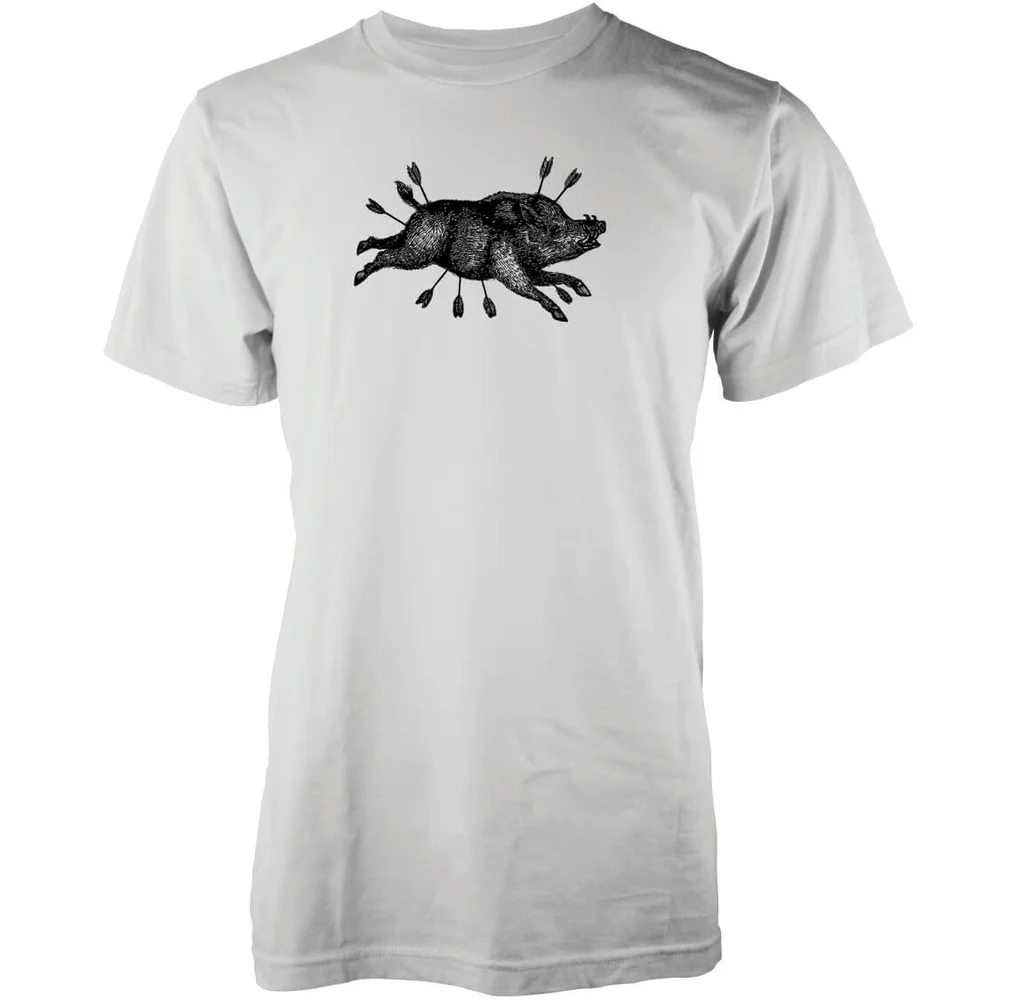 T-Shirt Homme Sanglier Flèche Abandon Ship - Blanc - S - Blanc Image 1