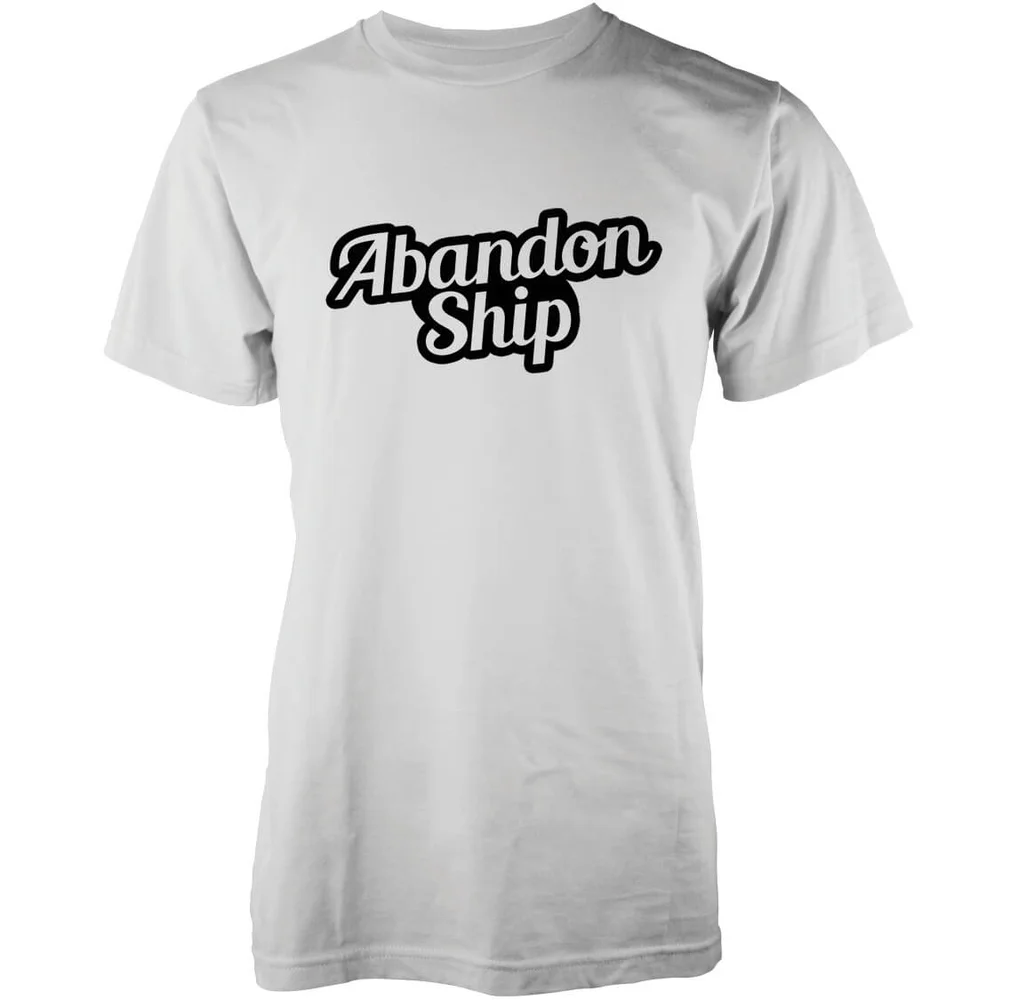 T-Shirt Homme Bubble Logo Abandon Ship - Blanc - S - Blanc Image 1