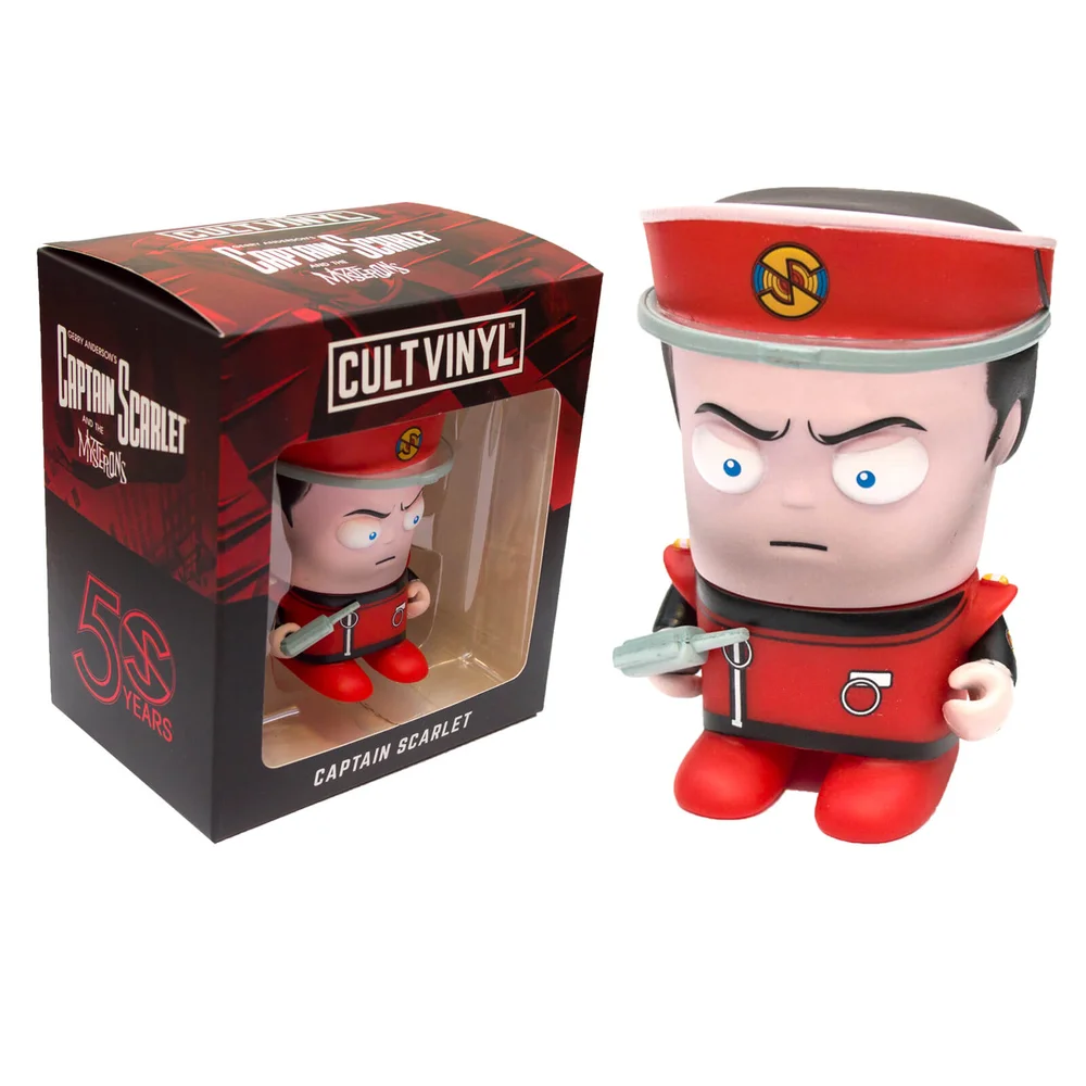 Figurine Capitaine Scarlet Édition Cult Vinyl Limitée pour Zavvi Image 1
