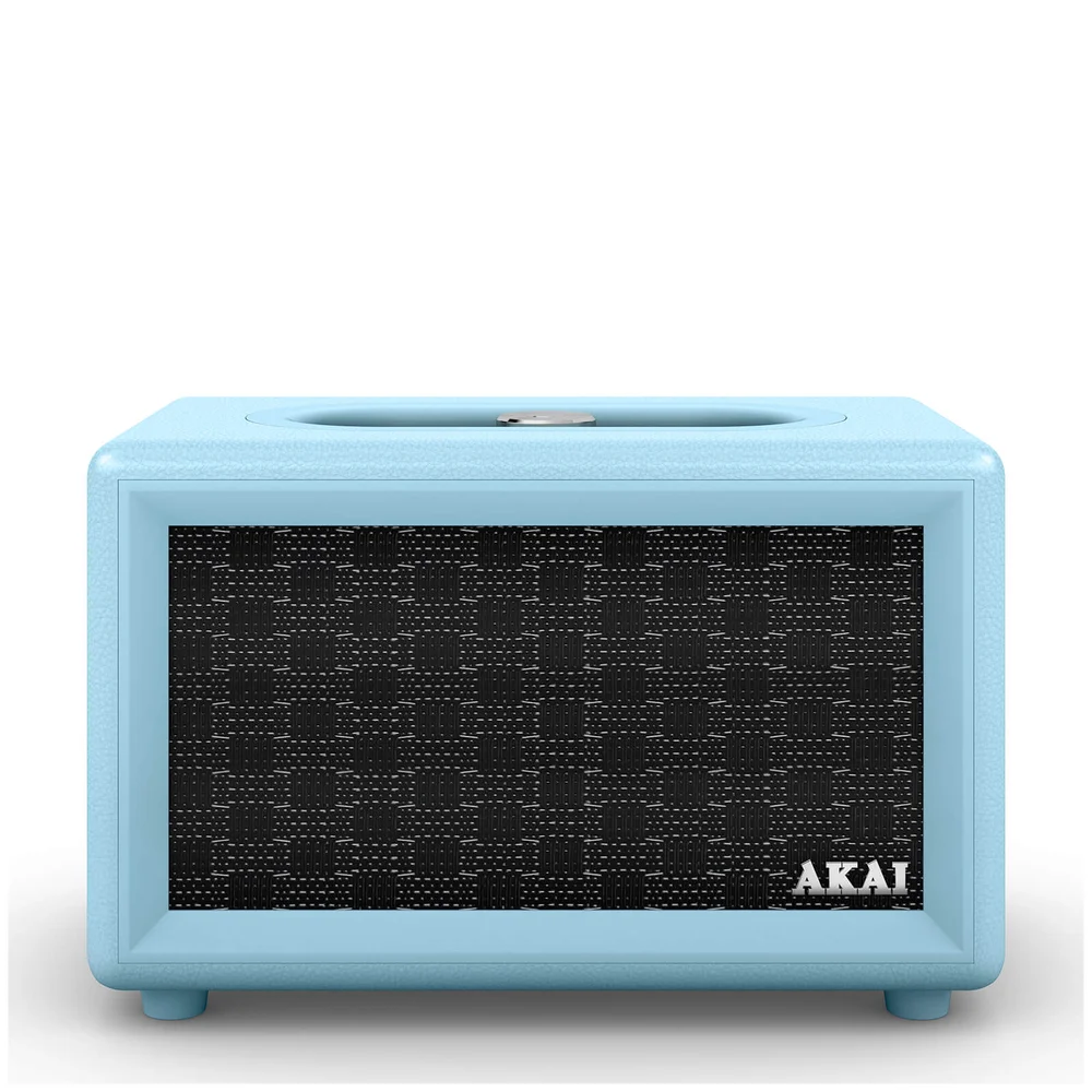 Haut-Parleur Bluetooth Akai Retro (2 x 20W) - Bleu Image 1