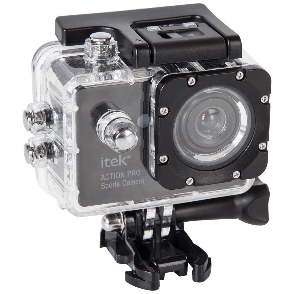 Camera d'Action iTek 1080p Full HD Waterproof Écran de 5cm - Noir Image 1
