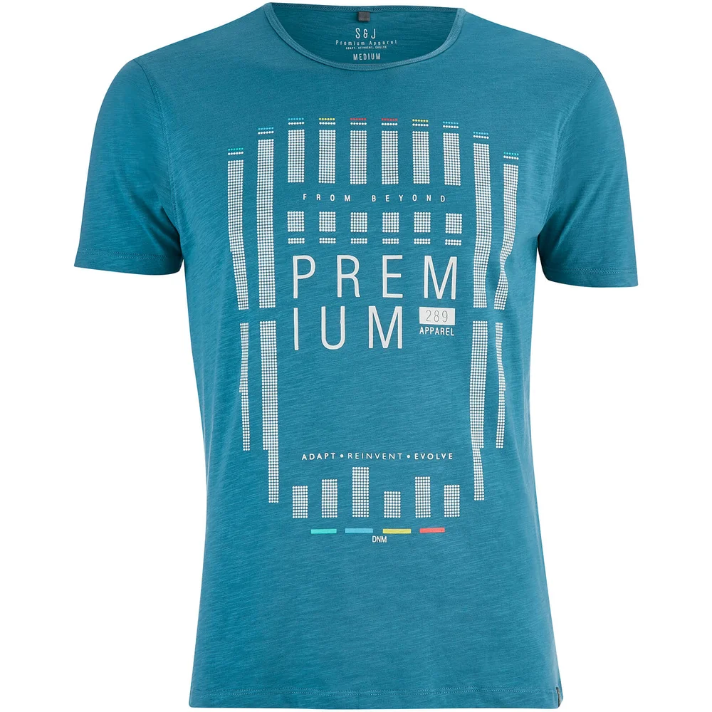 T-Shirt Homme Cavalieri Smith & Jones -Bleu Lyon - S - Bleu Image 1