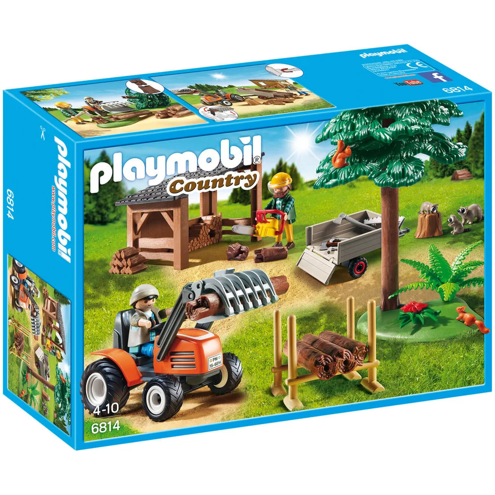 Véhicule de débardage avec bûcherons (6814) -Playmobil Country Image 1
