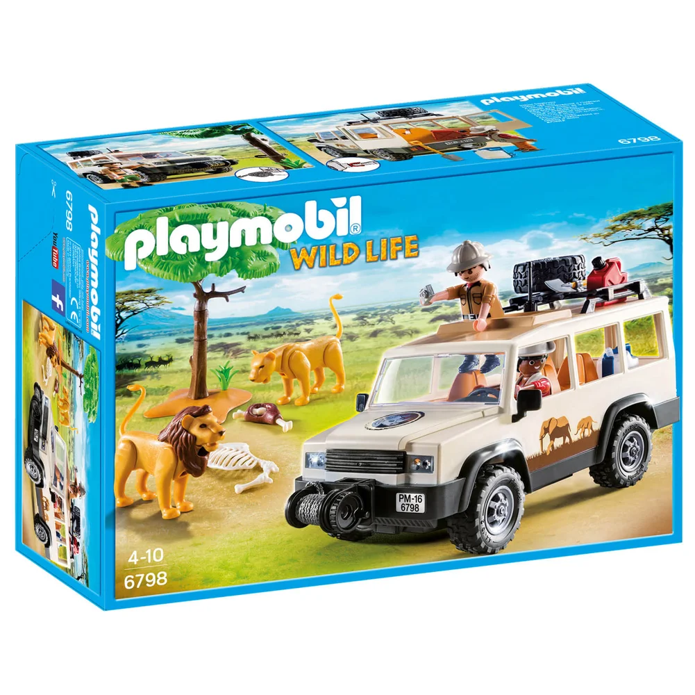 Aventuriers avec 4x4 et couple de lions - Playmobil (6798) Image 1