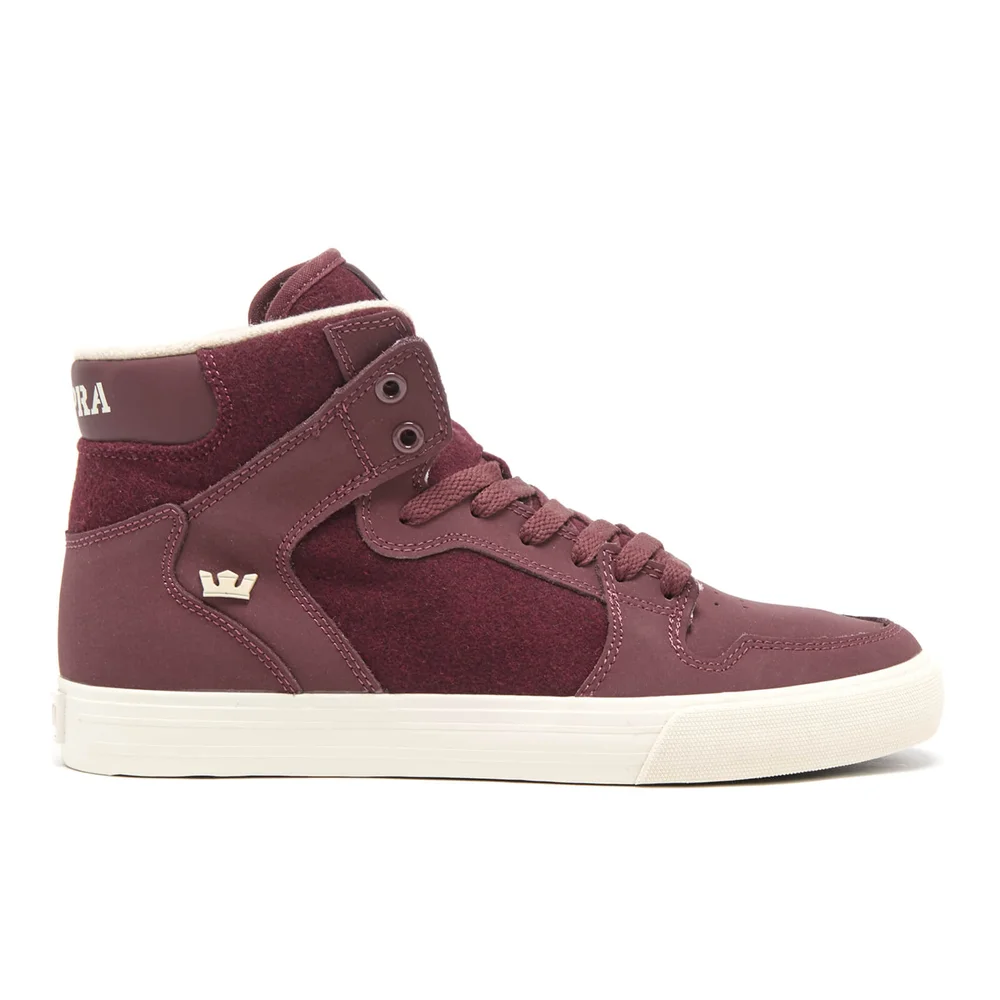 Chaussures Montantes Homme Supra Vaider -Bordeaux/Blanc - UK 7/EU 41 - Red/White Image 1