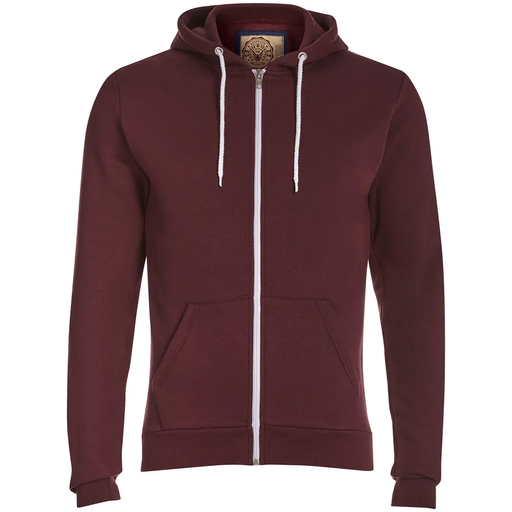 Sweat à Capuche Homme Berkley Fermeture Éclair Advocate - Bordeaux - S - Burgundy Image 1