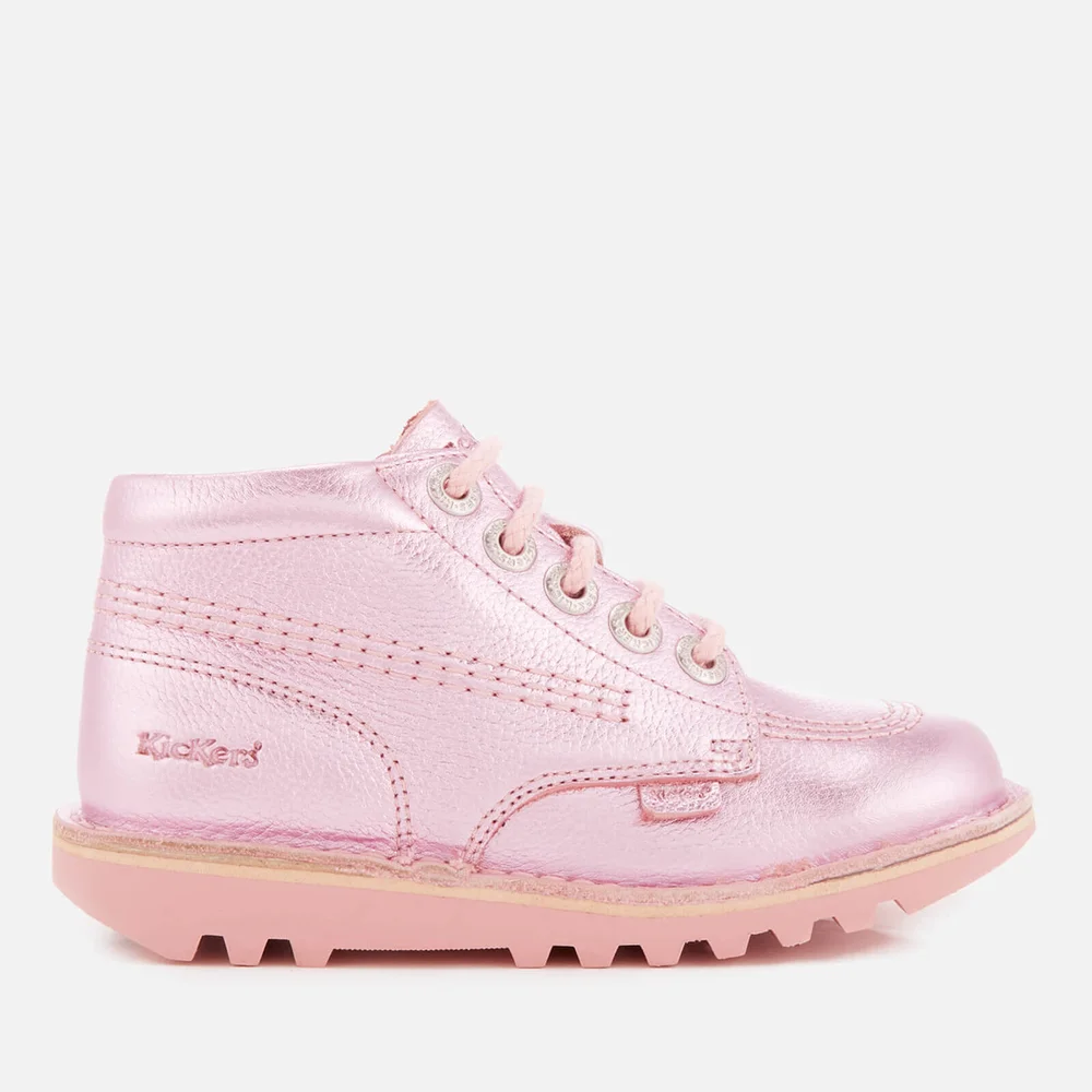 Chaussures Vernies Enfant Kick Hi Kickers - Rose - UK 7 Infant/EU 24 Image 1
