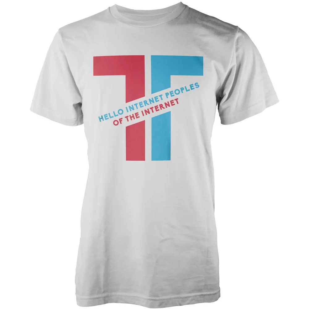T-Shirt Homme Taurtis Hello Internet Peoples -Blanc - L Image 1