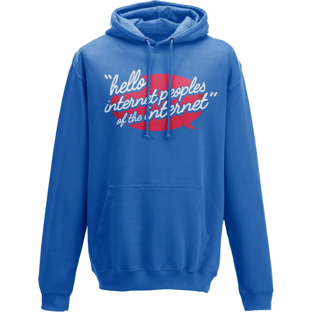 Sweat à Capuche Homme Taurtis Hello Internet Peoples - Bleu - S Image 1