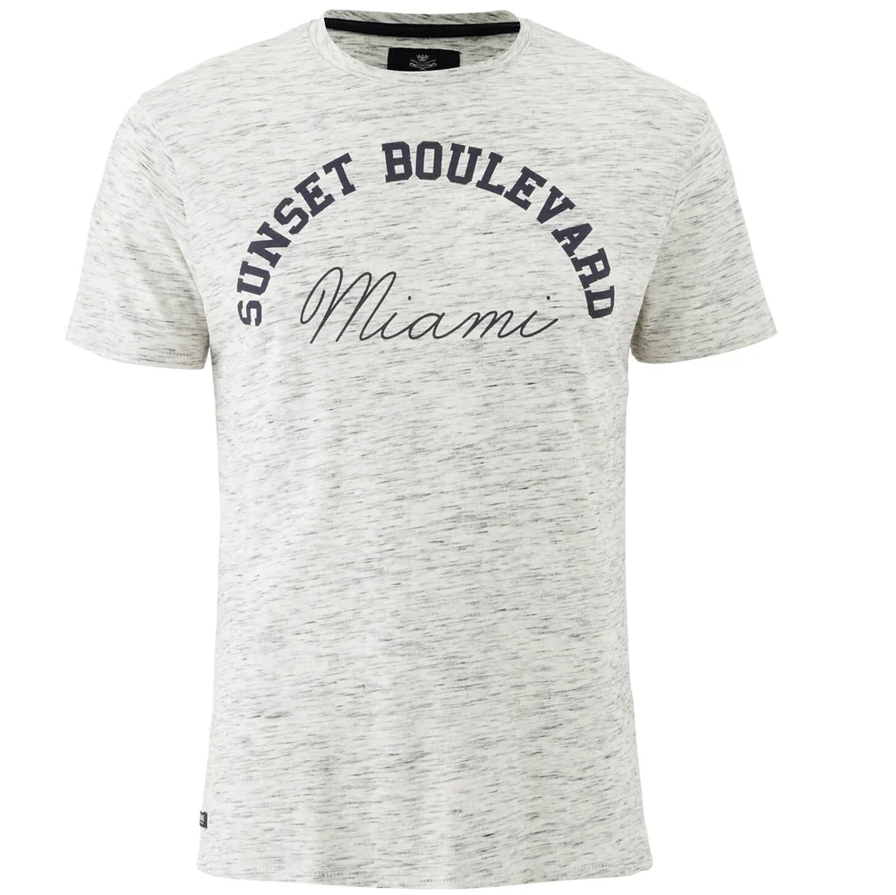 T-Shirt Homme Burbank Threadbare - Blanc Cassé - S - Pierre Image 1