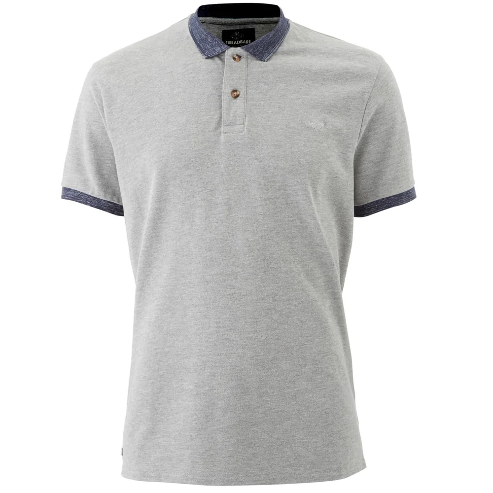 Polo Homme Compton Threadbare - Gris - S - Gris Image 1