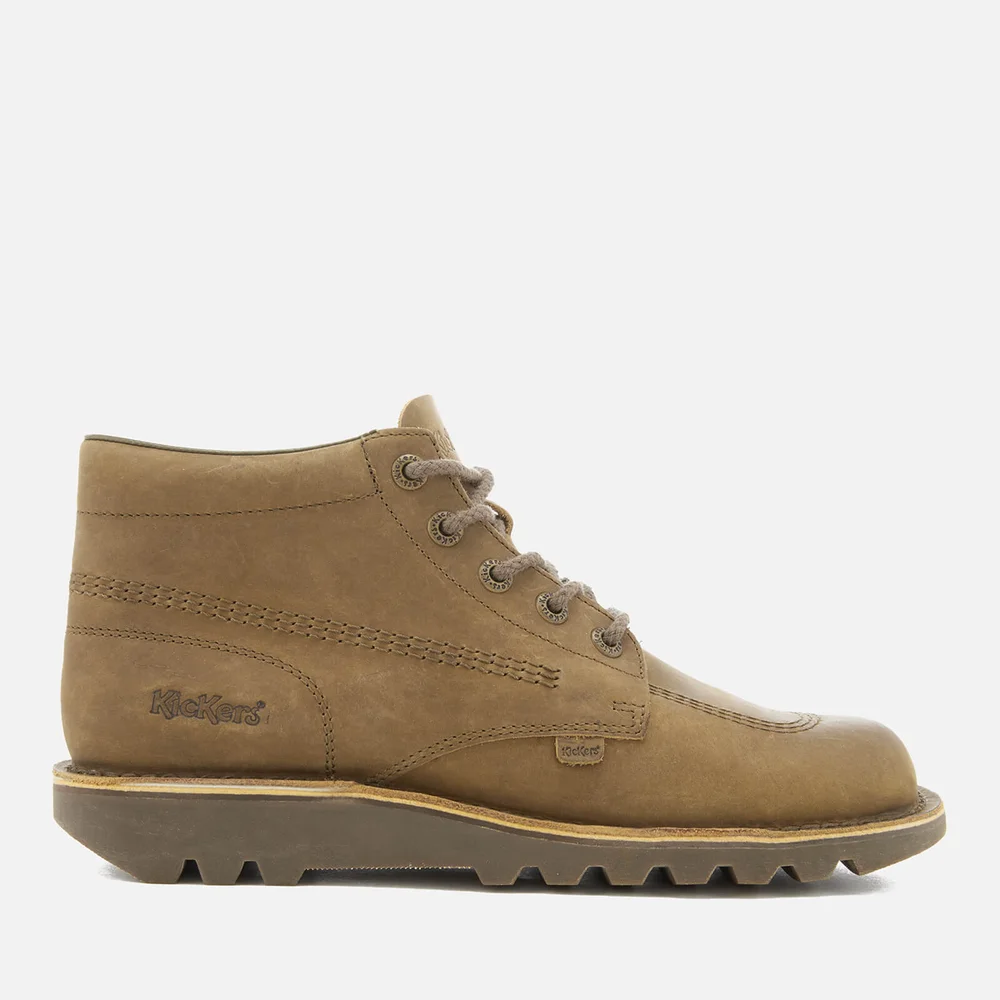 Bottines en Cuir Homme Kickers Kick Hi - Kaki - UK 6.5/EU 40 Image 1