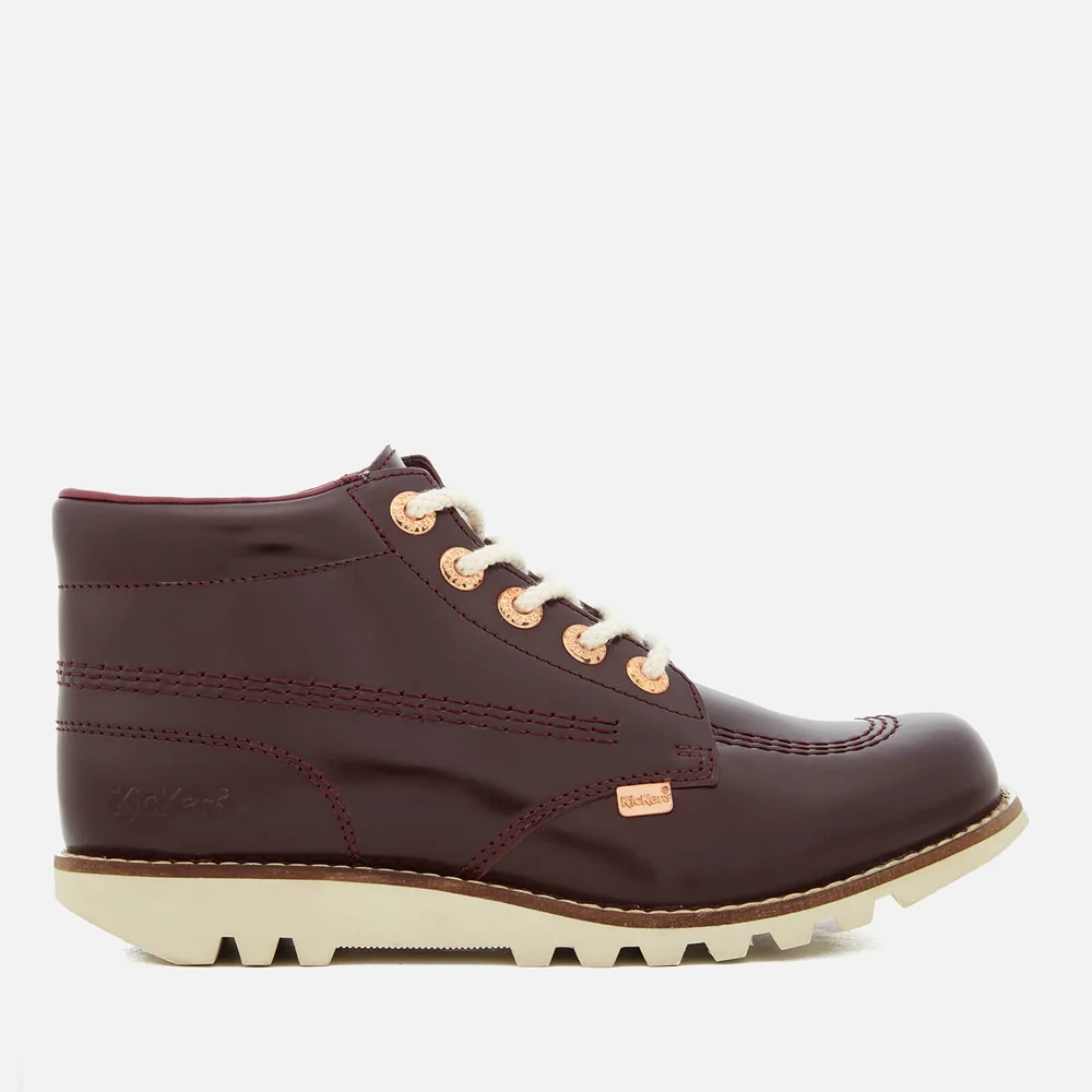 Bottines en Cuir Femme Kickers Kick Hi C - Bordeaux Foncé - UK 4/EU 37 Image 1