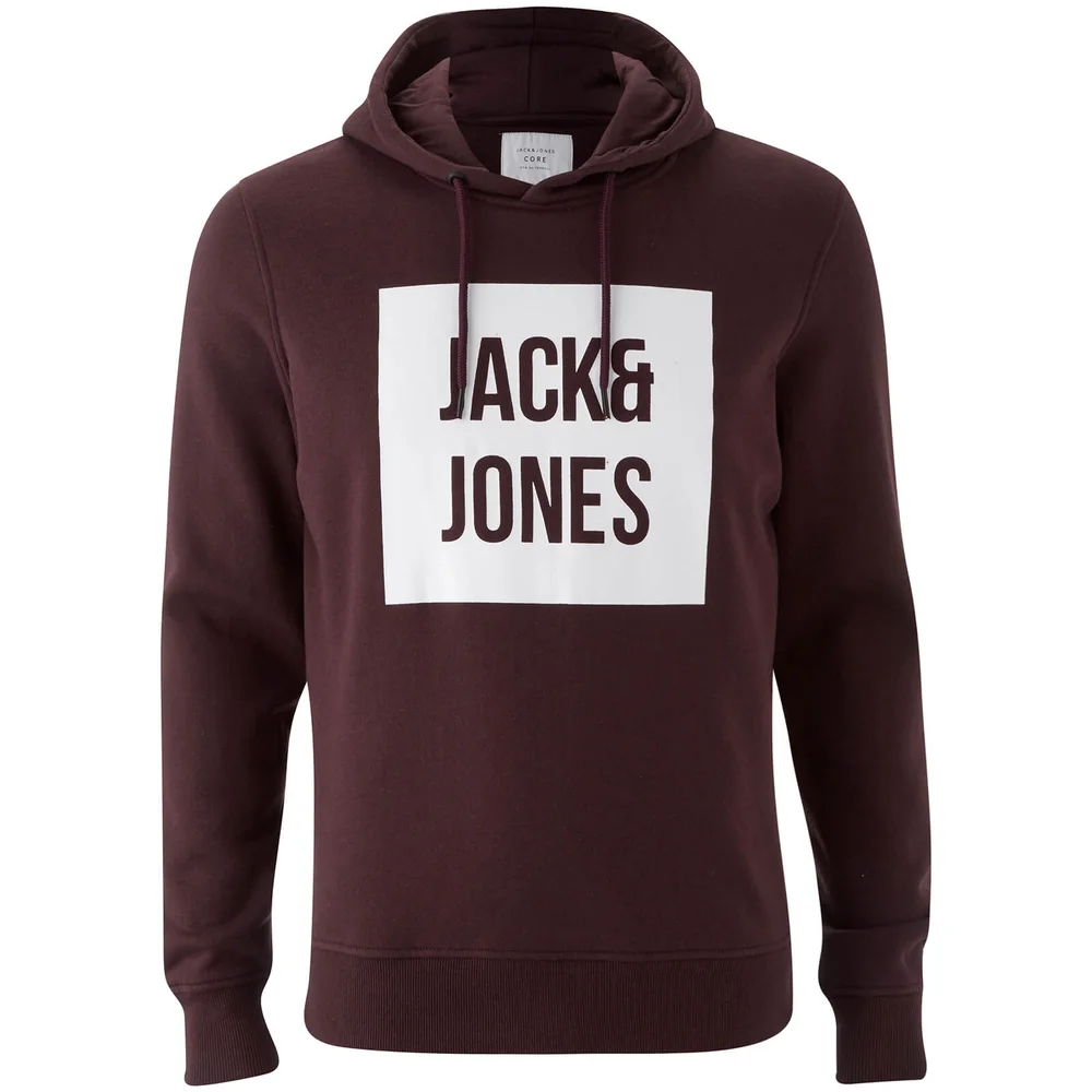 Sweat à Capuche Homme Core Bak Jack & Jones - Pourpre - S - Burgundy Image 1