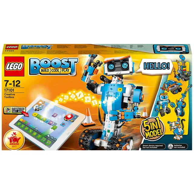 LEGO Boost Mes Premières Constructions, Jouet Robot, Télécommandé et Programmable(17101)