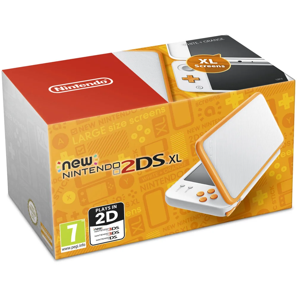 Nouvelle Nintendo 2DS XL - Blanc / Orange Image 1