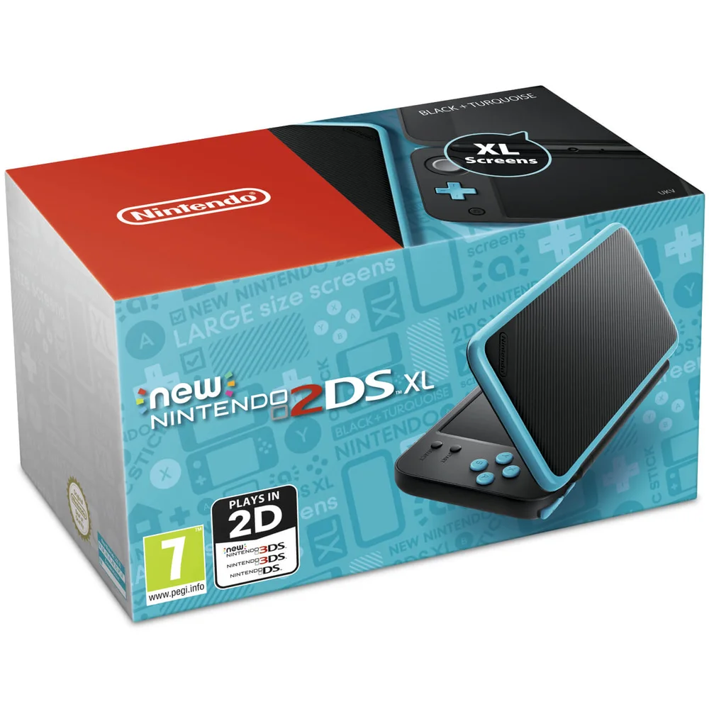 Nouvelle Nintendo 2DS XL - Noir / Turquoise Image 1