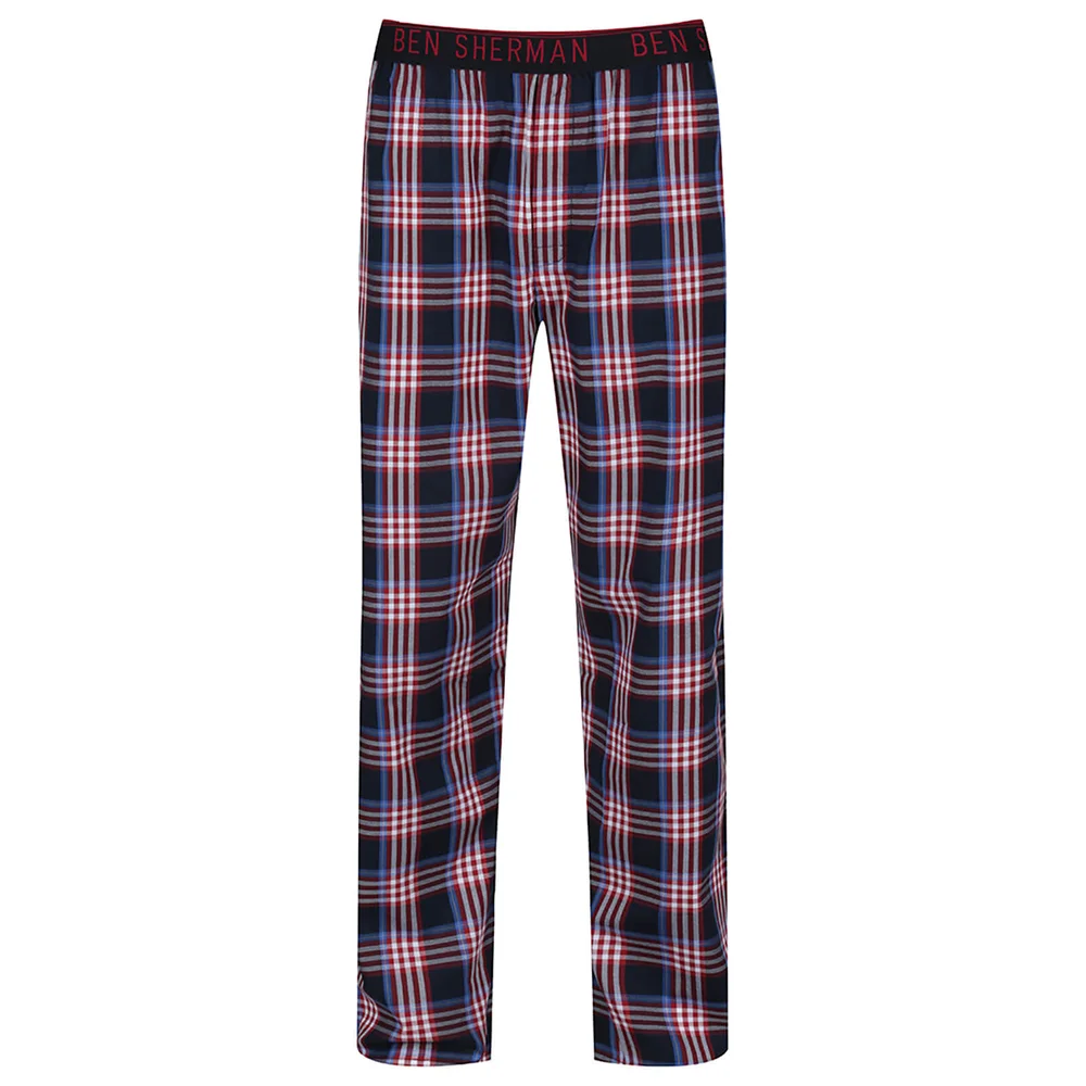 Pantalon de Pyjama à carreaux Homme Blake Ben Sherman - Rouge - S - Rouge Image 1