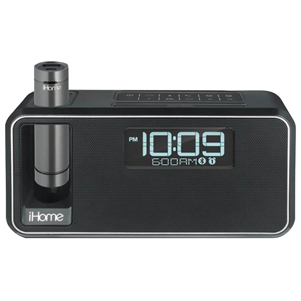 Réveil Station iHome Double Charge Bluetooth NFC Stéréo - Noir Image 1