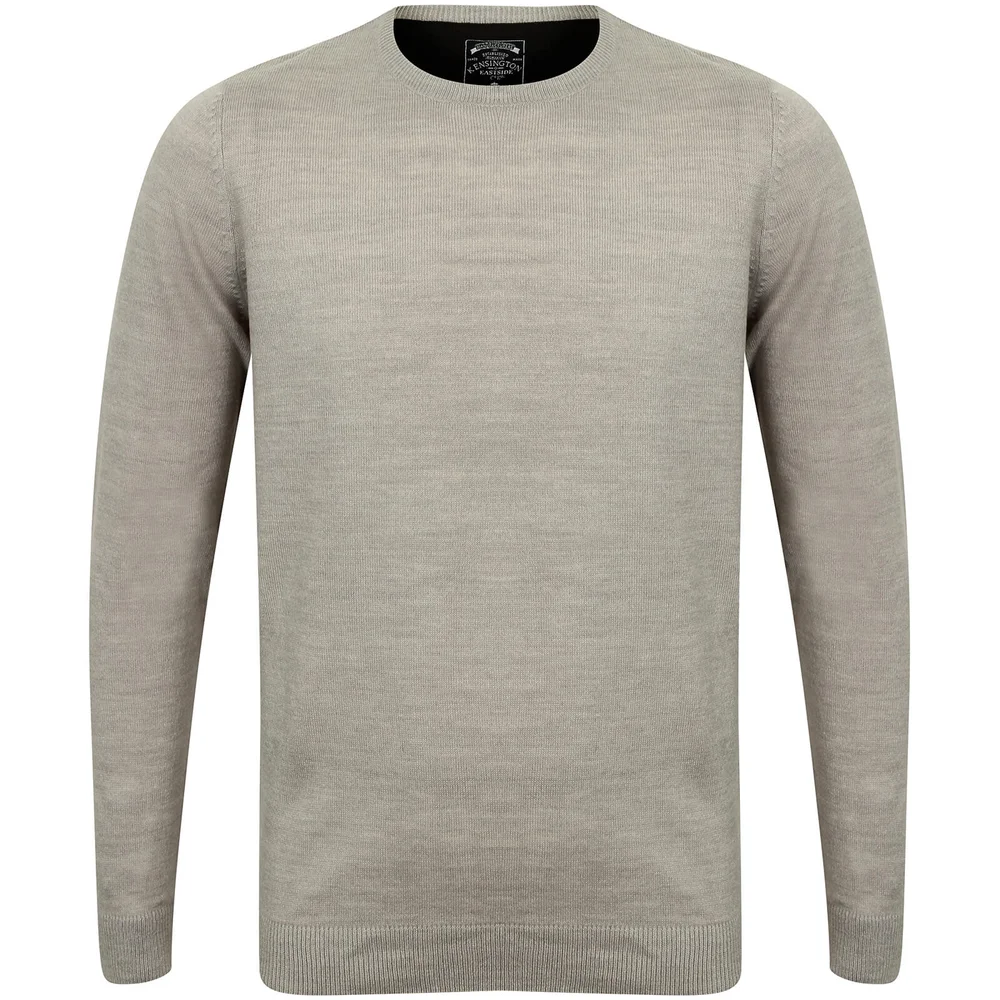 Pull Homme Col Rond Kensington - Gris Clair Chiné - M - Gris Image 1