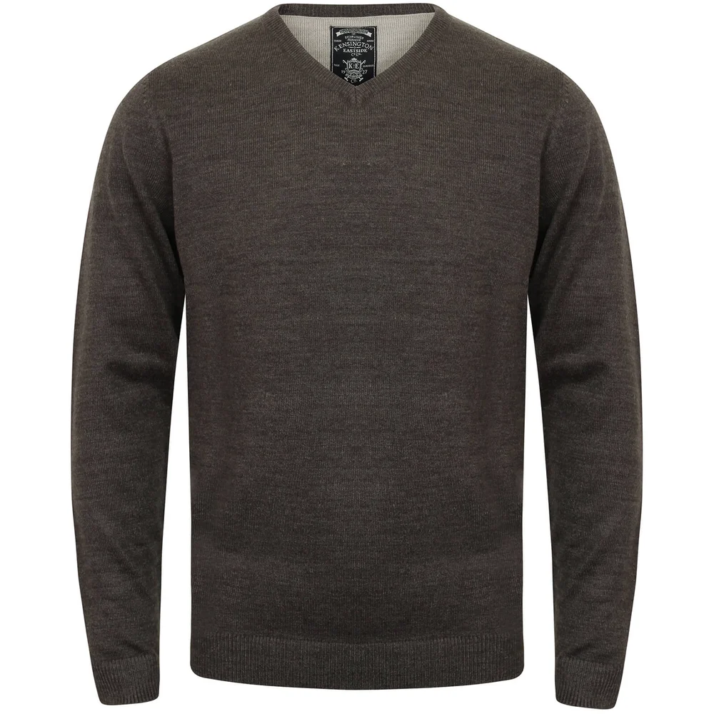 Pull Homme Col V Kensington - Gris Chiné - M - Gris Image 1