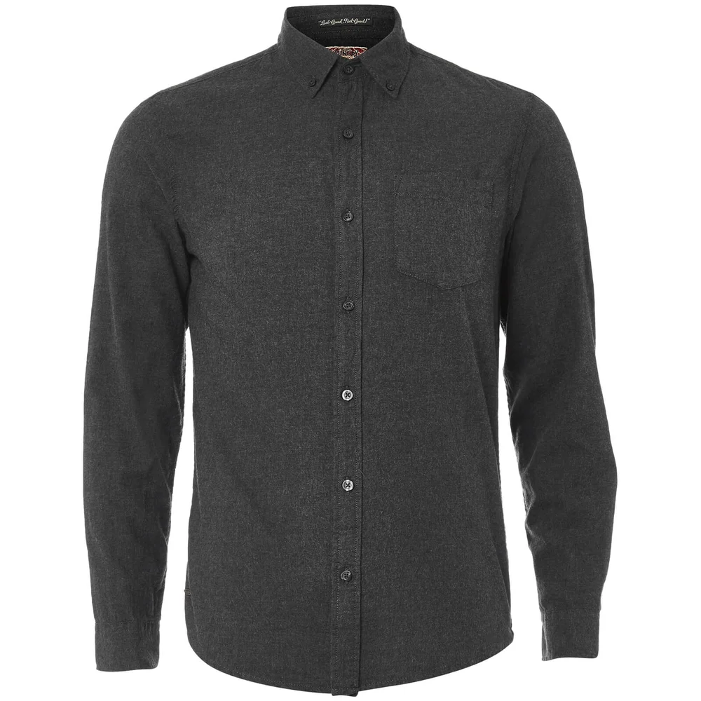 Chemise Homme Westbridge Sergé Tokyo Laundry - Gris Foncé - S - Gris Image 1