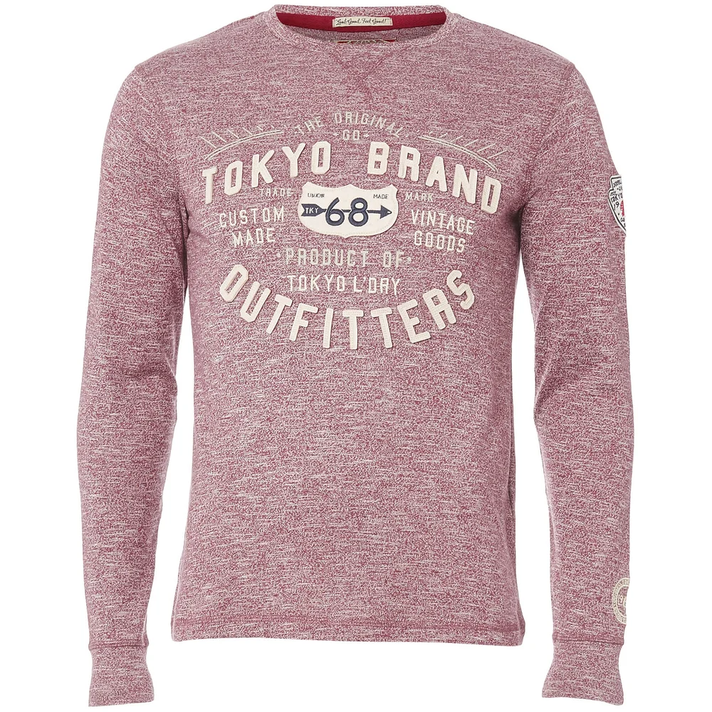 T-Shirt Homme Timperley Jersey Tokyo Laundry - Bordeaux - S - Rouge Image 1
