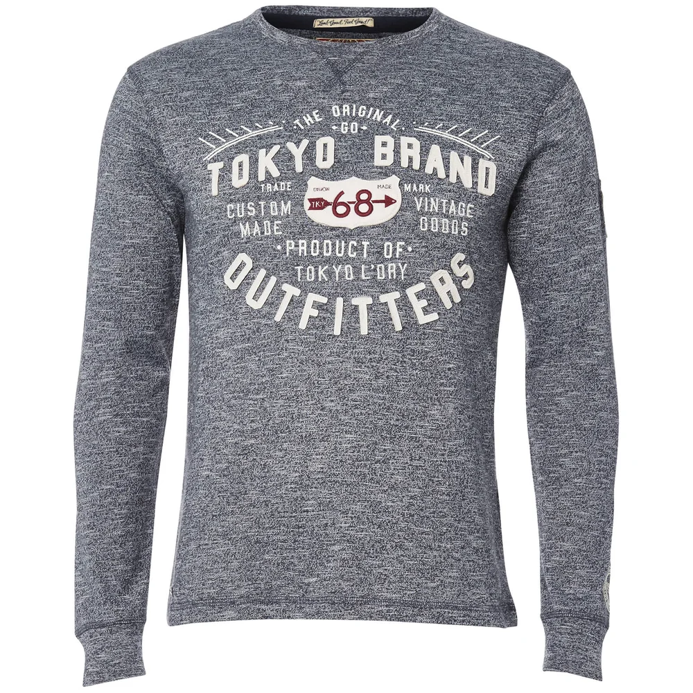 T-Shirt Homme Timperley Jersey Tokyo Laundry - Bleu Marine - S - Bleu Image 1